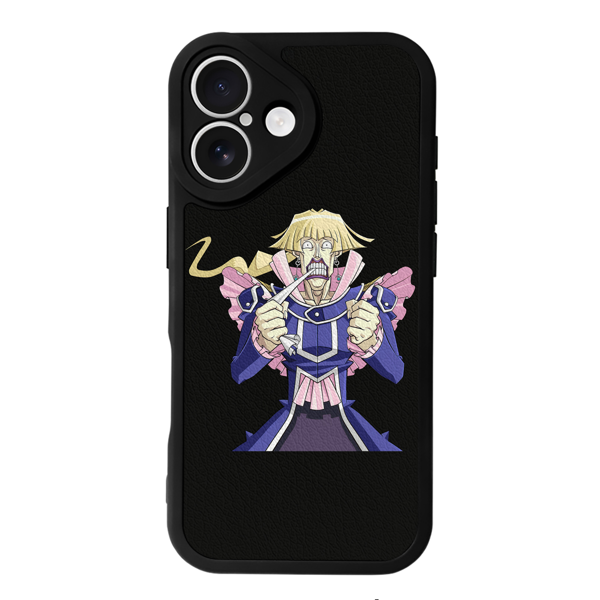 （画像用） 遊☆戯☆王 Yu-Gi-Oh! 【iPhone 16シリーズ対応】シリコンスマホケース（レザー調） 材質：シリコン